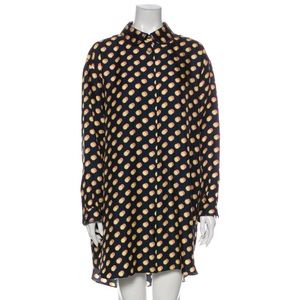 Giles silk knee-length dress